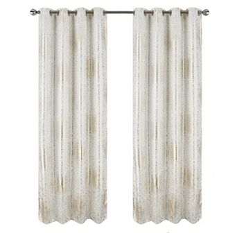Helena Halo Foil Blackout Luxurious Decorative Grommet Curtain Panel
