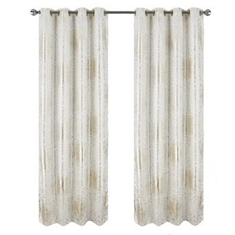 Helena Halo Foil Blackout Luxurious Decorative Grommet Curtain Panel