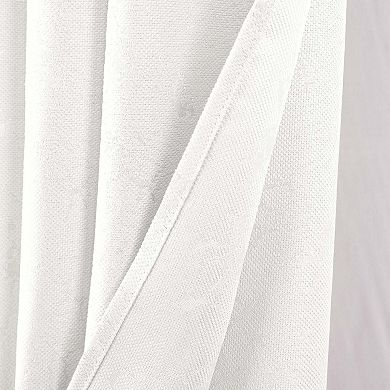 Cosmo Shimmer Curtain Panel Set Marble-Inspired Texture, Grommet Top, Elegant & Washable