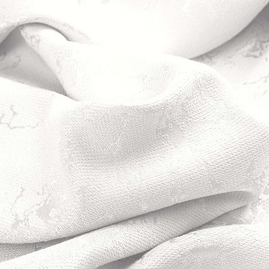 Cosmo Shimmer Curtain Panel Set Marble-Inspired Texture, Grommet Top, Elegant & Washable