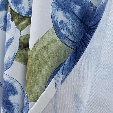 April Printed Blackout Luxurious Decorative Grommet Curtain Panel