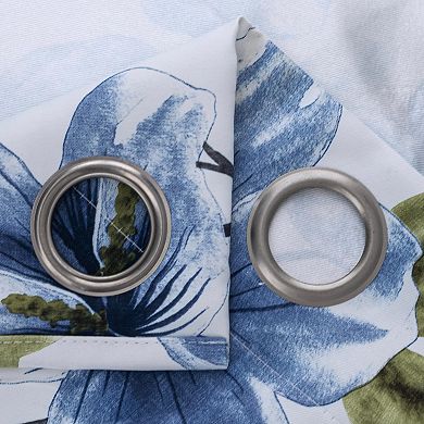 April Printed Blackout Luxurious Decorative Grommet Curtain Panel