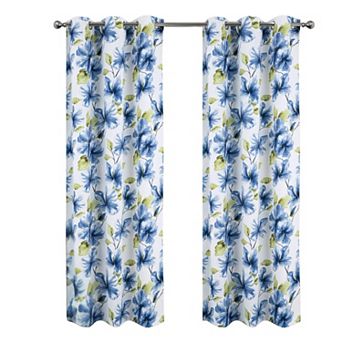 April Printed Blackout Luxurious Decorative Grommet Curtain Panel