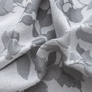 Brent Jacquard Luxurious Decorative Grommet Curtain Panel