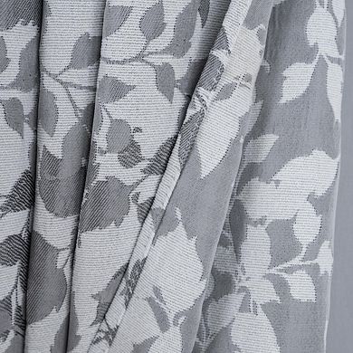 Brent Jacquard Luxurious Decorative Grommet Curtain Panel