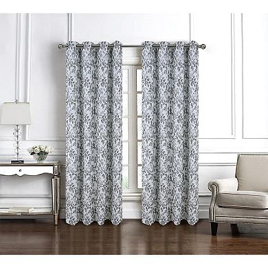 Brent Jacquard Luxurious Decorative Grommet Curtain Panel