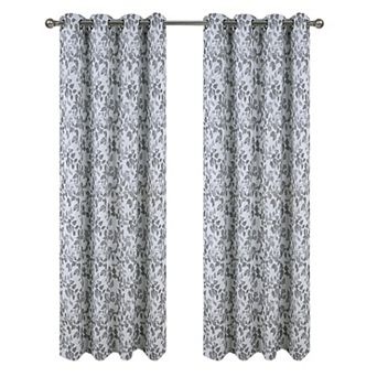 Brent Jacquard Luxurious Decorative Grommet Curtain Panel