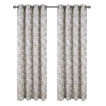 Brent Jacquard Luxurious Decorative Grommet Curtain Panel