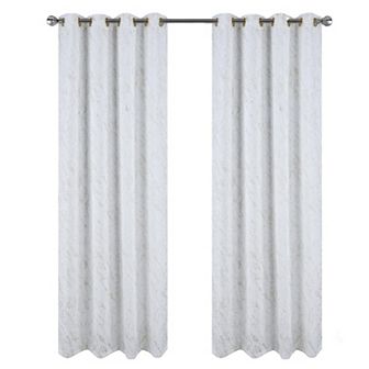Heidi Halo Foil Blackout Luxurious Decorative Grommet Curtain Panel