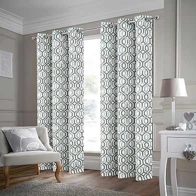 Rory Printed Blackout Luxurious Decorative Grommet Curtain Panel