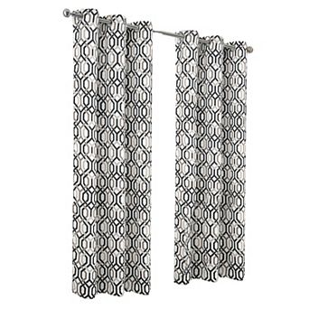 Rory Printed Blackout Luxurious Decorative Grommet Curtain Panel