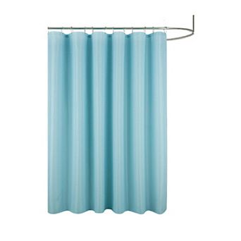 Bento Elegant Waffle Shower Curtain Solid Design, Durable, Machine Washable, Spa-Like Feel