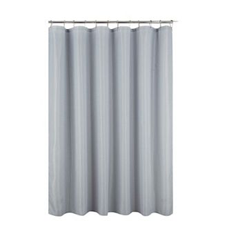 Bento Elegant Waffle Shower Curtain Solid Design, Durable, Machine Washable, Spa-Like Feel
