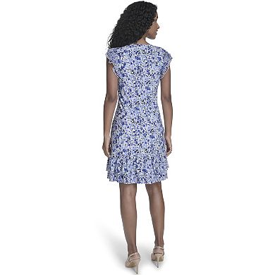 Women's Harper Rose Flutter Sleeve Dress with Ruffle Hem