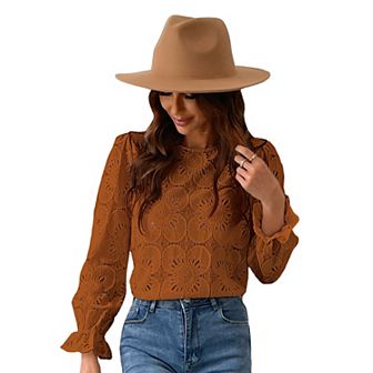 Women's Cupshe Embroidered Floral Blouse