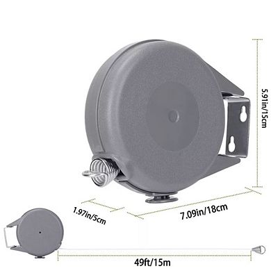 Retractable Clothes Line Portable Hanging Dryer 49ft