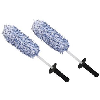 Car Alloy Wheel Cleaning Brush Tool Soft Bristle Cleaner 2 pc