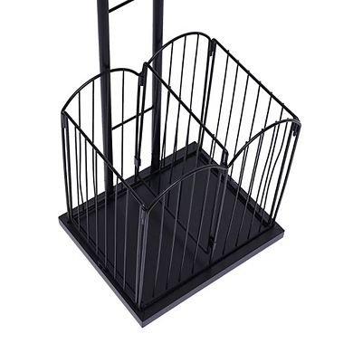 Sports Equipment Storage Rack Garage Ball Organizer 4 Tiers