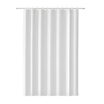 Waterproof White Bathroom Shower Curtain Liner 2 pc 70.86" x 70.86"
