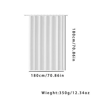 Waterproof White Bathroom Shower Curtain Liner 2 Pcs 70.86" x 70.86"