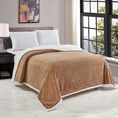 Reversible And Comfortable Braided Oversized Sherpa Blanket