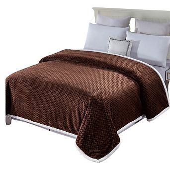 Reversible And Comfortable Braided Oversized Sherpa Blanket