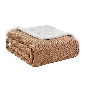 Reversible And Comfortable Braided Oversized Sherpa Blanket