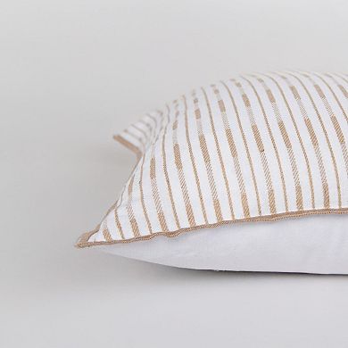 Rizzy Home Irati Striped Poly Filled Throw Pillow