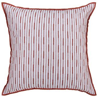 Rizzy Home Julio Striped Poly Filled Throw Pillow