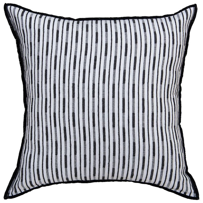 Rizzy Home Keefe Down Filled Throw Pillow, White Terracottoa