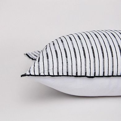 Rizzy Home Keefe Striped Poly Filled Throw Pillow