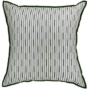 Rizzy Home Keir Striped Poly Filled 20 x 20 Pillow
