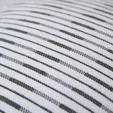 Rizzy Home Keir Striped Poly Filled 20 x 20 Pillow