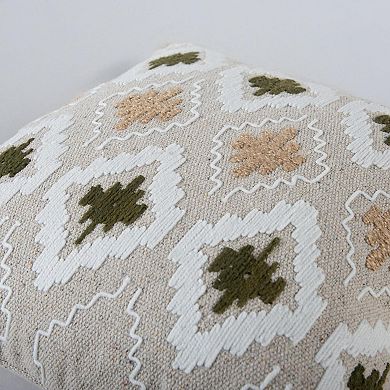 Rizzy Home Embroidered 20 x 20 Decorative Pillow