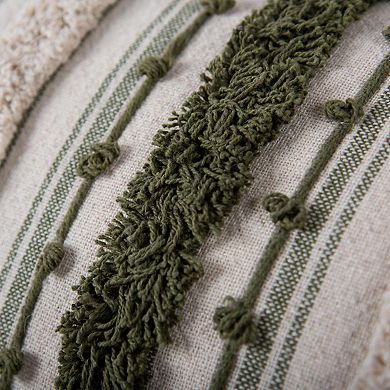 Rizzy Home Textured Striped 14 x 26 Throw Pillow Cover