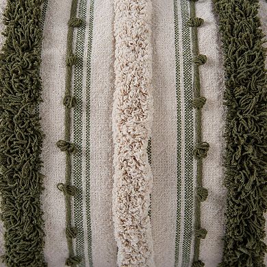 Rizzy Home Textured Striped 14 x 26 Throw Pillow Cover