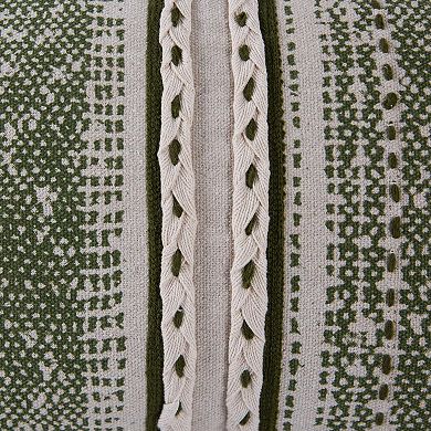 Rizzy Home Textured Striped 14 x 26 Throw Pillow Cover