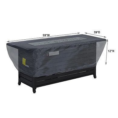 Fire Pit Cover Ultimate Protection for Your Outdoor Furniture Rectangle