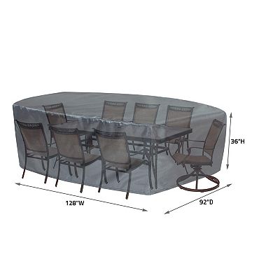Oval/Rectangle Table Chair Cover Ultimate Protection for Your Outdoor Furniture