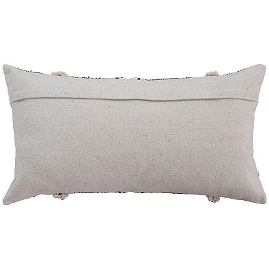 Rizzy Home Textured Poly Filled Lumbar Throw Pillow
