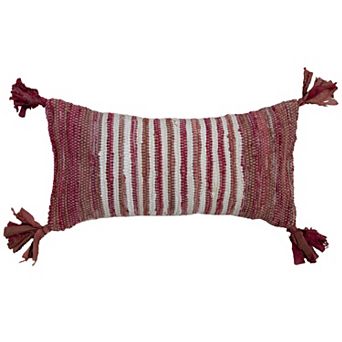 Rizzy Home Striped Down Filled 14 x 26 Pillow