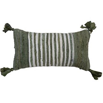 Rizzy Home Striped Down Filled 14 x 26 Pillow
