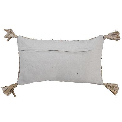Rizzy Home Tango Down-Filled Throw Pillow with Tassels