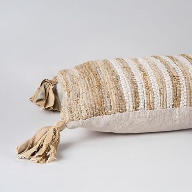 Rizzy Home Tango Down-Filled Throw Pillow with Tassels