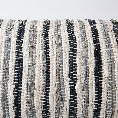 Rizzy Home Tatum Striped Throw Pillow Cover 14 Inches x 26 Inches