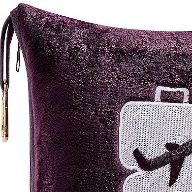 100% Polyester Comfort Fly 2-in-1 Travel Wrinkle Resistant Pillow & Blanket Set