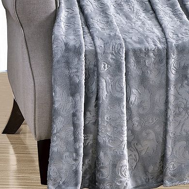 Versailles Embossed Decorative Super Soft Throw Blanket for Sleep/Decor 2 Pack