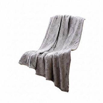 Caesar Embossed Decorative Super Soft Throw Blanket for Sleep/Decor 2 Pack