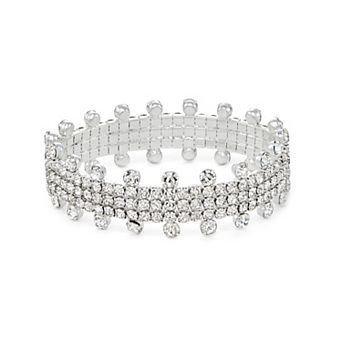 You're Invited Rhinestone Stretch Bracelet