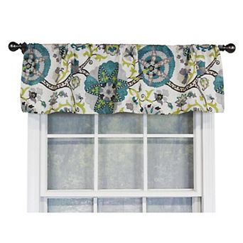 Floribunda Tailored 100% Cotton with Fully Lined 3" Rod Pocket Valance for Windows